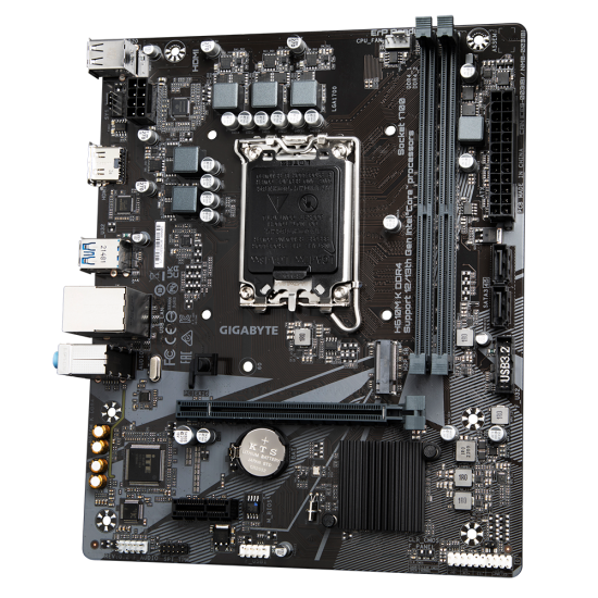 Placa de baza Gigabyte H610M K LGA 1700, 2x DDR4, 1x HDMI, 1x PCIe x16, 1x PCI x1, 1x M.2, 2x SATA 6 Gb/s, 1 Gbps LAN, mATX