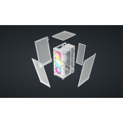 CR iCUE 2000D AIRFLOW RGB MINI-ITX WH