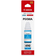 Cartus cerneala Canon GI-490 C, cyan, capacitate 70ml, pentru echipamente CISS G1400 / G2400 / G3400 / G4400 / G1411 / G2411 / G3411 / G4411.