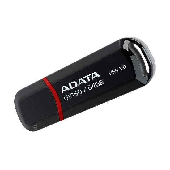Memorie USB Flash Drive ADATA UV150, 64Gb, USB 3.0, negru Memorie USB Flash Drive ADATA UV150, 64Gb, USB 3.0, negru