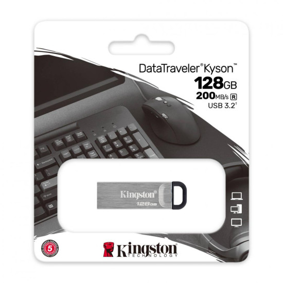 Memorie USB Flash Drive Kingston, DataTraveler Kyson, 128GB, USB 3.2