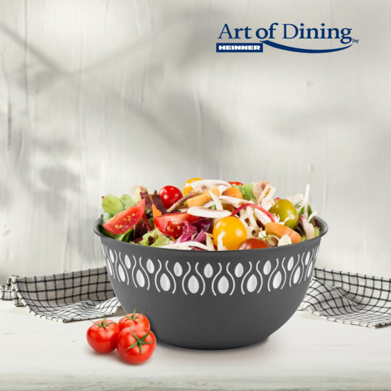 SET 4 BOLURI PLASTIC, 16/20/24/28 CM, GRI, ART OF DINNING BY HEINNER SET 4 BOLURI PLASTIC, 16/20/24/28 CM, GRI, ART OF DINNING BY HEINNER
