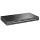 TP-LINK TL-SG3452X Switch JetStream cu management | 48× Porturi Gigabit L2+ și 4× Sloturi 10GE SFP+, Interfață: 48× Poturi RJ45 10/100/1000 Mbps, 4× Sloturi 10G SFP+, 1× Port RJ45 pe console, 1× Port Micro-USB pe console, Fără ventilatoare, Montare în rac