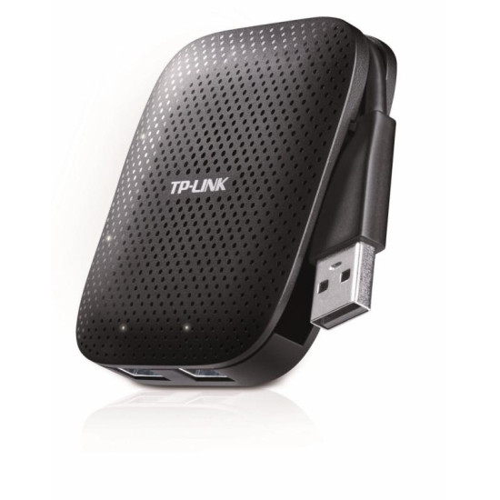 Hub USB TP-Link UH400, 4 porturi USB 3.0, negru