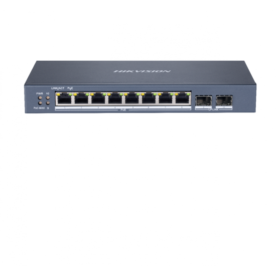 Switch Hikvision DS-3E1510P-SI, 8-port, PoE Switch Hikvision DS-3E1510P-SI, 8-port, PoE