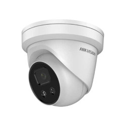 Camera supraveghere Hikvision IP turret DS-2CD2386G2-ISU/SL(2.8mm)C, 8MP,  Acusens - filtrarea alarmelor false dupa corpul uman si masini, alarma vizuala(lumina stroboscopica) si alarma audio pentru avertizarea intrusilor, audio bidirectional, low-light p