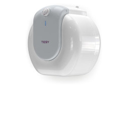 Boiler electric Tesy Compact Line TESY GCU1515L52RC, putere 1500 W, capacitate 15 L, presiune 0.9 Mpa, izolatie 19 mm, instalare sub chiuveta, control mecanic, clasa energetica C, protectie sticla ceramica, timp incalzire 35 min, termostat reglabil, culoa
