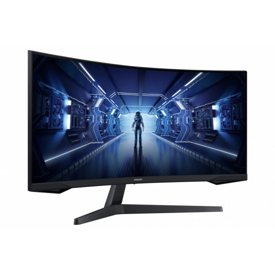 MONITOR SAMSUNG LC34G55TWWPXEN 34 inch, Curvature: 1000R, Panel Type: VA, Backlight: LED backlight, Resolution: 3440x1440, Aspect Ratio: 21:9, Refresh Rate:165Hz, Response time MPRT: 1 ms, Brightness: 250 cd/m², Contrast (static): 2500:1, Contrast (dynam MONITOR SAMSUNG LC34G55TWWPXEN 34 inch, Curvature: 1000R, Panel Type: VA, Backlight: LED backlight, Resolution: 3440x1440, Aspect Ratio: 21:9, Refresh Rate:165Hz, Response time MPRT: 1 ms, Brightness: 250 cd/m², Contrast (static): 2500:1, Contrast (dynam