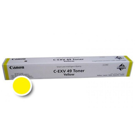 Toner Canon EXV49Y, yellow, capacitate 19000 pagini, pentru iR Advance C3300i, 3320i, 3325i Toner Canon EXV49Y, yellow, capacitate 19000 pagini, pentru iR Advance C3300i, 3320i, 3325i