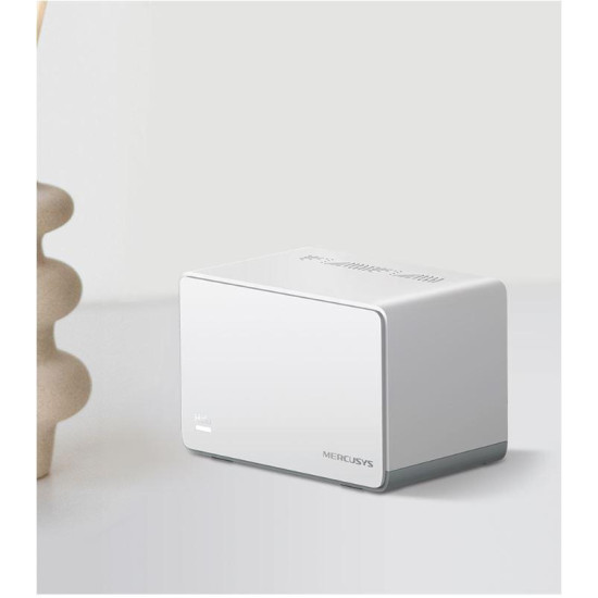 Mercusys AX1800 Whole Home Wi-Fi system HALO H70X(2-PACK),wi-fi 6 Dual-Band, Standarde Wireless: IEEE 802.11ax/ac/n/a 5 GHz, IEEE 802.11ax/n/b/g 2.4 GHz, viteza wireless: 1201 Mbps on 5 GHz, 574 Mbps on 2.4 GHz, Securitate wireless:  WPA-PSK/WPA2-PSK/WPA3
