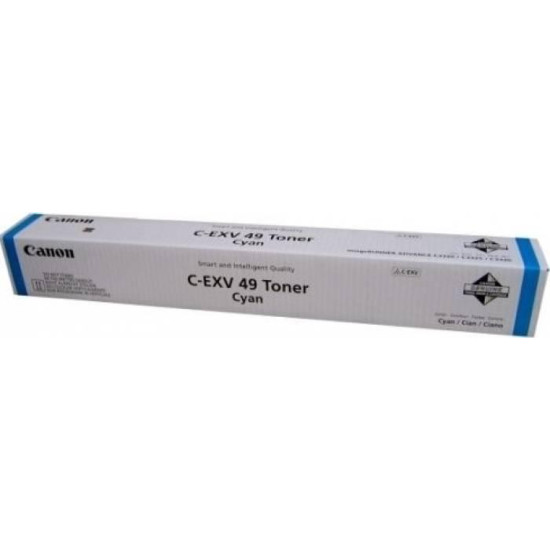 Toner Canon EXV49C, cyan, capacitate 19000 pagini, pentru iR Advance C3300i, 3320i, 3325i Toner Canon EXV49C, cyan, capacitate 19000 pagini, pentru iR Advance C3300i, 3320i, 3325i