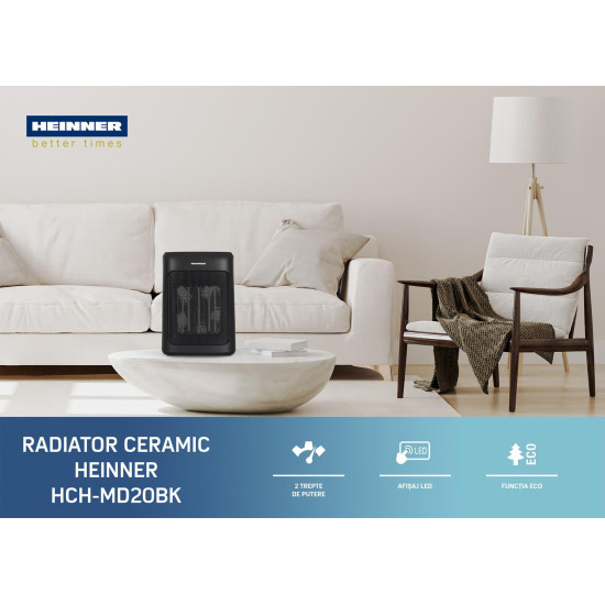 RADIATOR CERAMIC HEINNER HCH-MD20BK RADIATOR CERAMIC HEINNER HCH-MD20BK