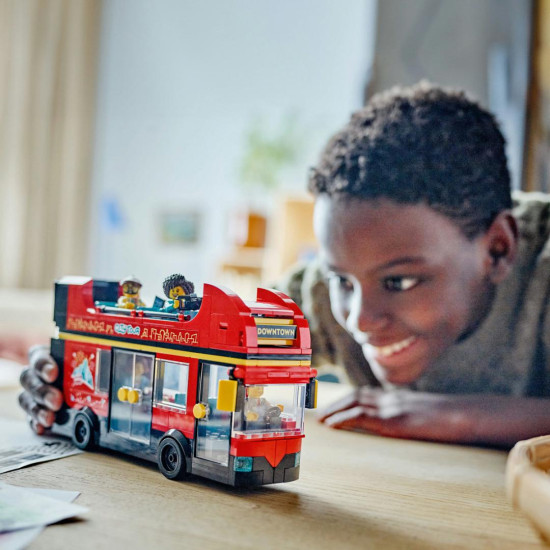 AUTOBUZ TURISTIC ROSU CU ETAJ LEGO 60407 AUTOBUZ TURISTIC ROSU CU ETAJ LEGO 60407