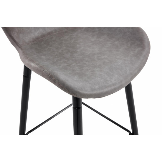 SET 2 SCAUNE DE BAR RETRO - LIGHT GREY