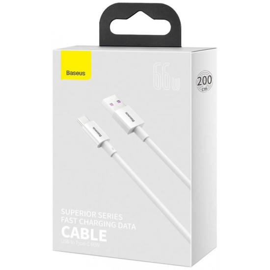 Cablu Baseus Superior Fastcharge 2m, alb Cablu Baseus Superior Fastcharge 2m, alb