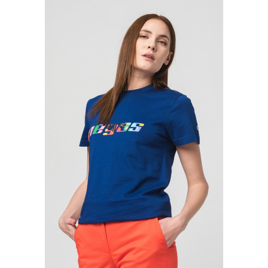 TRICOU  LOGO MULTICOLOR FEMEI  ROYAL BLUE-S