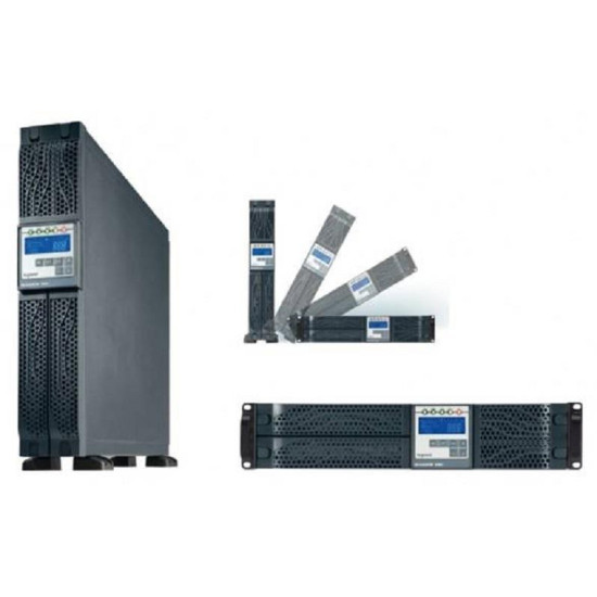 UPS Legrand Daker DK Plus 3000VA/ 2700W, tip online cu dubla conversie VFI-SS-111, forma Rack/ Tower, 230V, baterie 12V/ 9AH x 6, dimensiuni 440x88 (2U) x600mm, IP20, culoare negru