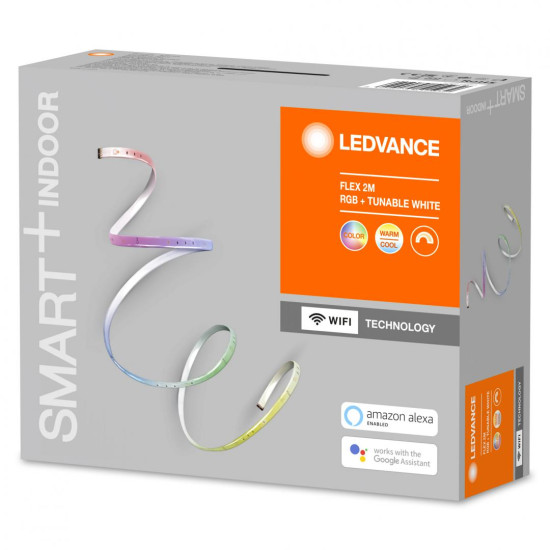 Banda LED RGB inteligenta Ledvance SMART+ Wifi FLEX MULTICOLOR, 8.5W, 220-240V, 550 lm, lumina alba si color (2700-6500K), IP20, 2 metri