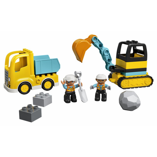 CAMION SI EXCAVATOR PE SENILE,LEGO 10931