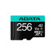 Card de Memorie MicroSD ADATA 256GB, Adaptor SD, Class 10