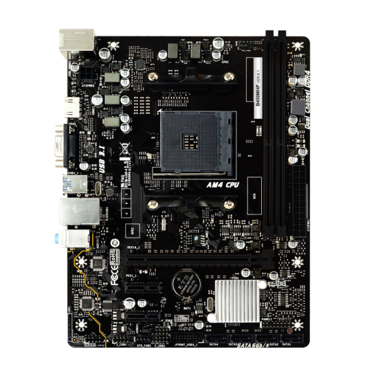 Placa de baza Biostar B450MHP AM4, 2x DDR4, 1x PCIe 3.0 x16, 2x PCIe 2.0 x1, 4x SATA III 6Gbps, 1 Gbps, mATX Placa de baza Biostar B450MHP AM4, 2x DDR4, 1x PCIe 3.0 x16, 2x PCIe 2.0 x1, 4x SATA III 6Gbps, 1 Gbps, mATX