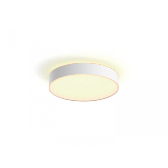 Plafoniera LED Philips Hue Enrave, Bluetooth, 19.2W, 2450 lm, lumina alba (2200-6500K), IP20, 38.1cm, Alb, Intrerupator cu variator inclus Plafoniera LED Philips Hue Enrave, Bluetooth, 19.2W, 2450 lm, lumina alba (2200-6500K), IP20, 38.1cm, Alb, Intrerupator cu variator inclus