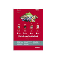 Hartie foto Canon VP-101S Variety Pack, dimensiune 10x15cm, greutate 200g/m2, 20 coli, 5 High gloss, 5 semi gloss, 5 matte, 5 glossy.