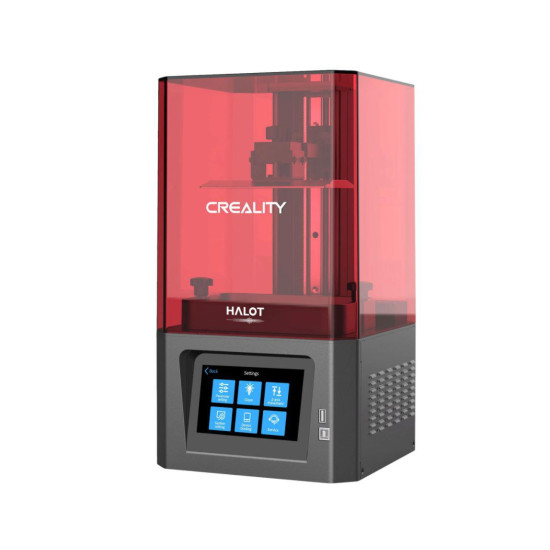 Imprimanta 3D Creality Halot-One CL-60 cu rasina, Tehnologie SLA, Stereolitografie, sursa 100W, dimensiuni printare: 127*80*160mm, zgomot: <60db, 6 lampi, rasini  compatibile: 405nm wavelength, standard rigid resin, dental mold resin, Auto-leveling, trans