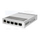 Mikrotik CRS305-1G-4S+OUT FIBERBOX PLUS, Procesor: 800 MHz dual core, Sistem operare: RouterOS v7 / SwOS, 256Mb RAM, 16MB Flash, POE in 802.3af/at 42-57 V, interfata: 1 x 10/100/1000, 4 x SFP, Wwatherproof: IP66.