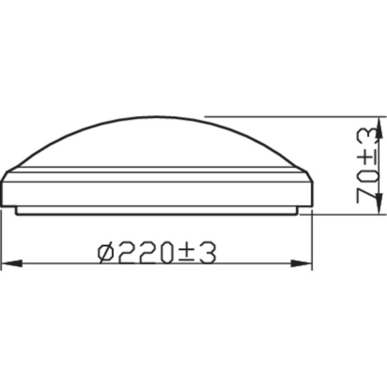 Plafoniera LED pentru exterior Philips Doris, 6W, 640 lm, lumina neutra(4000K), IP54, 22 cm, Alb