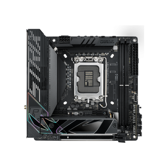 Placa de baza Asus ROG STRIX Z790-I GAMING LGA1700, 2x DDR5, 1x HDMI, 2x Thunderbolt 4, 1x PCIe x16, 2x M.2, 4x SATA 6 Gbps, WIFI 6E, Bluetooth v5.3, LAN 2.5 Gbps, mini ATX