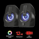 Boxe Stereo Trust Gemi RGB 2.0 Speaker, 6W, negru