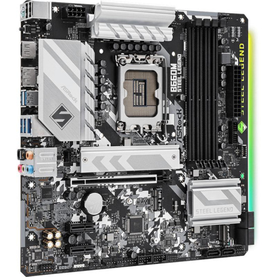 Placa de baza Asrock B660M STEEL LEGEND D4, LGA 1700