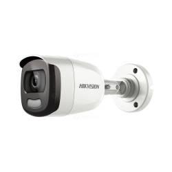 Camera supraveghere Hikvision Turbo HD bullet DS-2CE12DFT-F28(2.8mm); 2Mp COLORVU imagini color 24/7 ( color  noaptea), rezolutie: 1920 × 1080 @25fps, iluminare: 0.0005 Lux @ (F1.0, AGC ON), 0 Lux cu lumina alba, lentila fixa: 2.8mm, unghi vizualizare: ho