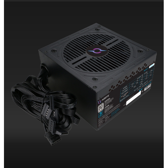 Sursa Aqirys Pulsar SI 650W 80 PLUS WHITE, ATX12V 2.52, PFC activ, ventilator 120mm, 6 niveluri de protectie, cabluri plate fixe 2xPCIe