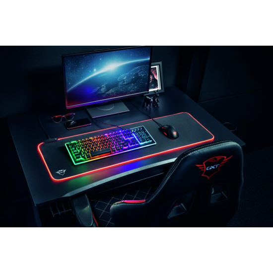 Mouse pad Trust GXT 764 Glide-Flex Flexible RGB, XXL, negru