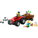 TRACTOR ROSU CU REMORCA SI OI,LEGO 60461