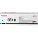 Toner Canon CRG067HC, CYAN, capacitate 2350 pagini, pentru LBP-631 / LBP-631-cw / LBP-633 / LBP-633cdw / CRG-067Y / CRG067Y / MF-651 / MF- 651cw / MF-655 / MF-655cdw / MF-657 / MF-657cdw.