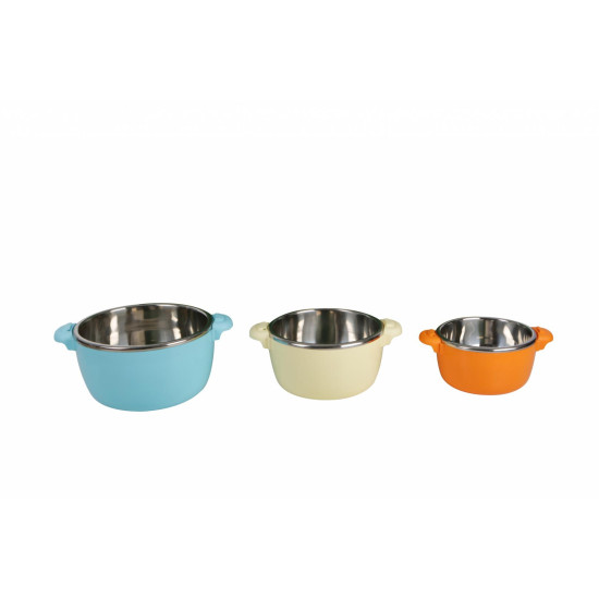 SET 3 CASEROLE TERMICE 2+4+6L,BELLY BLUE, ART OF DINING BY HEINNER