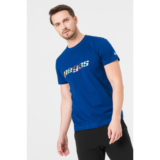 TRICOU LOGO MULTICOLOR BARBATI ROYAL BLUE-M TRICOU LOGO MULTICOLOR BARBATI ROYAL BLUE-M