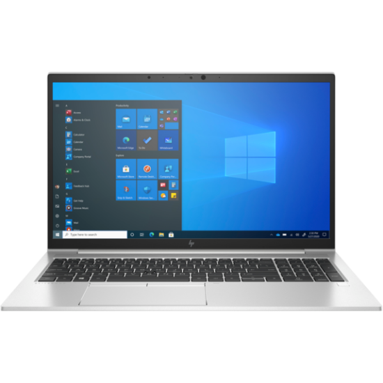 Laptop HP EliteBook 855 G8 cu procesor AMD Ryzen 7 PRO 5850U Octa Core (1.9 GHz, up to 4.4GHz, 16MB), 15.6 inch FHD, AMD Radeon Graphics, 16GB DDR4, SSD, 512GB PCIe NVMe, Windows 11 Pro 64bit Downgrade Win 10 Pro 64, Silver