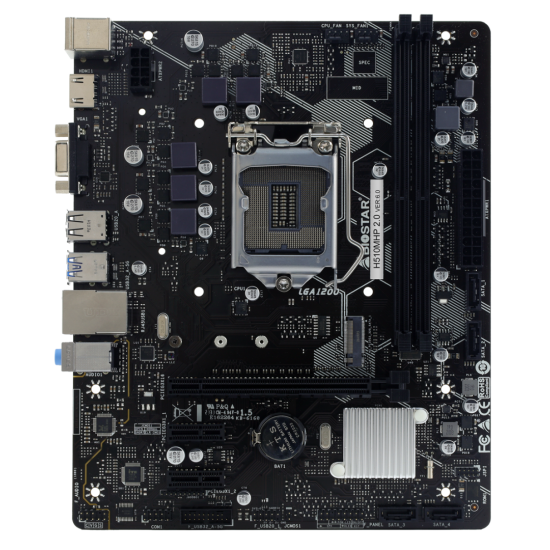 Placa de baza Biostar H510MHP 2.0 LGA1200, 2x DDR4 3200MHz, 1x PCIe 4.0 x16, 2x PCIe 3.0 x1, 1x M.2, 4x SATA III 6Gbps, 1Gbps LAN, mATX