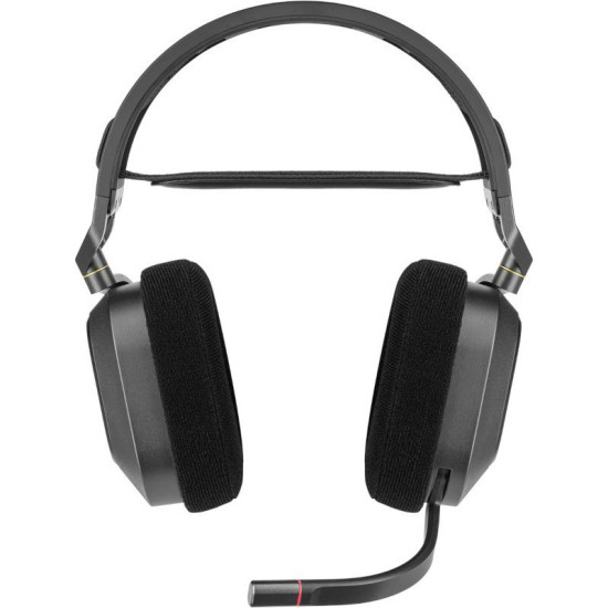 Casti Gaming cu microfon Wireless Corsair HS80 Surround, Dolby Atmos, Over-head, 20Hz - 40 kHz, 32k Ohms @ 1 kHz, transmitator fara fir inclus, Carbon