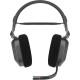 Casti Gaming cu microfon Wireless Corsair HS80 Surround, Dolby Atmos, Over-head, 20Hz - 40 kHz, 32k Ohms @ 1 kHz, transmitator fara fir inclus, Carbon