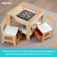 Set masuta si 2 scaune,lemn natur,U-Grow Set masuta si 2 scaune,lemn natur,U-Grow