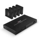 Lindy 70m 4 Port Cat.6 HDMI 4K60 Splitter Extender Description Distribute 4K HDMI signals to up to 4 displays in multiple locations Supports resolutions up to 4K@60Hz, with additional support for HDR Features a loop-through HDMI output on the transmitte Lindy 70m 4 Port Cat.6 HDMI 4K60 Splitter Extender Description Distribute 4K HDMI signals to up to 4 displays in multiple locations Supports resolutions up to 4K@60Hz, with additional support for HDR Features a loop-through HDMI output on the transmitte