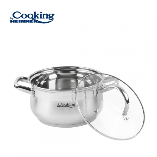 SEMIOALA INOX+CAPAC, 20 X 11.5 CM, 3.6 L, AMIRA, COOKING BY HEINNER SEMIOALA INOX+CAPAC, 20 X 11.5 CM, 3.6 L, AMIRA, COOKING BY HEINNER