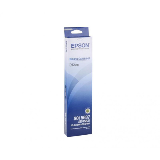 Ribbon Epson S015637, negru, pentru Epson FX-80, FX-80+, FX-800, FX-85, FX-850, FX-870, FX-880, FX-880-FDW, FX-880+, LX-300, LX-300+, LX-300+II, LX-400, LX-800, LX-810, LX-850, LX-860, MX-80, MX-82, RX-80