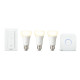 Pachet 3 Becuri LED inteligente Philips Hue A60, Bluetooth, E27, 9W (60W), 806 lm, lumina calda (2700K) + Consola Hue Bridge + Intrerupator cu variator Pachet 3 Becuri LED inteligente Philips Hue A60, Bluetooth, E27, 9W (60W), 806 lm, lumina calda (2700K) + Consola Hue Bridge + Intrerupator cu variator