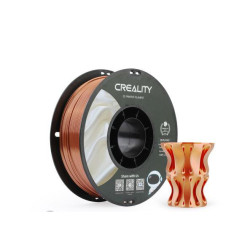 CREALITY PLA 3D Printer Filament, CR-SILK RED COPPER , Printing temperature: 190-220, Filament diameter: 1.75mm, Tensile strength: 60MPa, Size of filament wheel: Diameter 200mm, height 66mm, hole diameter 56mm. Utilizare: pana la 6 luni de la deschiderea 